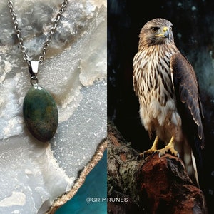 Hawk Spirit Companion Male Hawk Spirit Vessel Magic Necklace