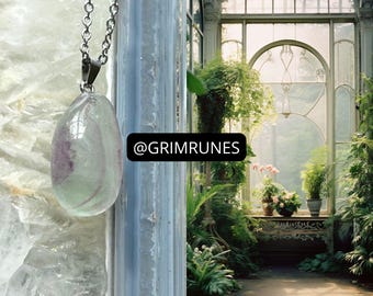 Victorian Greenhouse Astral Realm Portal Enhanced Necklace