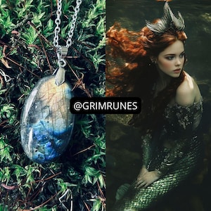 Mermaid spirit companion Attuned Object Necklace