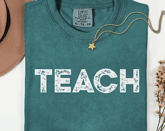 Camiseta de maestro, maestro, enseñar, camiseta de enseñar, regalo de agradecimiento, regalos para maestros, regalo de la semana de agradecimiento a los maestros, regalo para ella, color cómodo