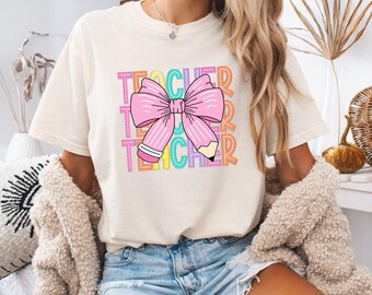 Camisa con colores reconfortantes para maestros, camisa para maestros, regalo para maestros, camisa de agradecimiento para maestros, regalo de Navidad para maestros, semana de agradecimiento para maestros