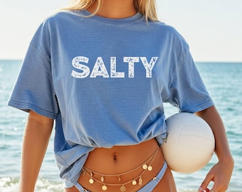 Camisa Salada, Camisa de Playa para Mujer, Camisa para la playa, Regalo de Playa, Regalo para Amantes de la Playa, Camisa Costera, Camisa de Mamá