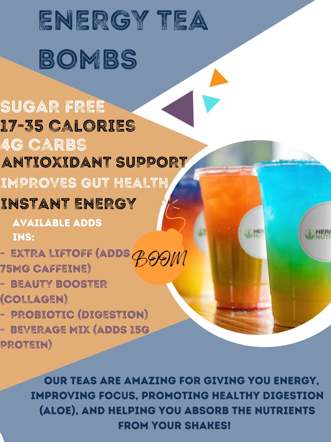 Herbalife Loaded Tea Bombs Meal Replacement Shakes Protein Etsy
