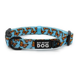 Monarca Monarch Butterfly Soft Dog Collar, Padded Neoprene Dog Collar | Dog Collars Small, Medium, and Large | Collar para Perro Con Diseño