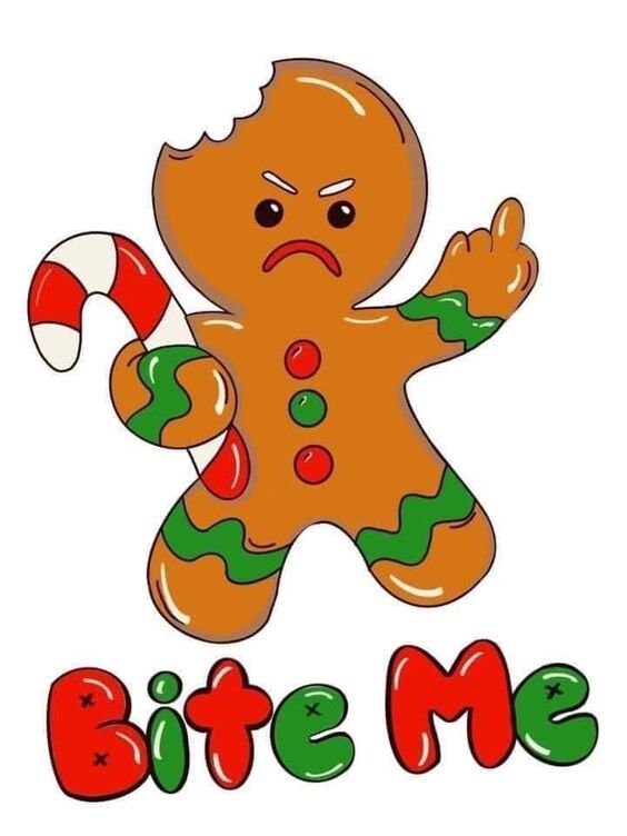 Angry Gingerbread Man Etsy