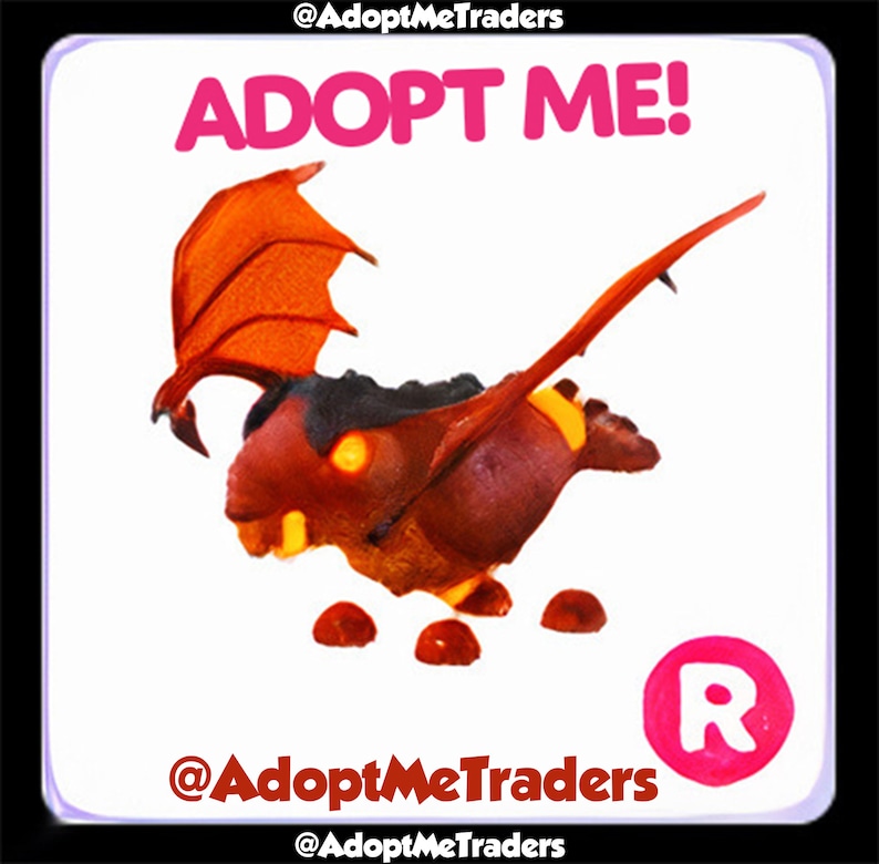 Lava Dragon Legendary Pet Cheapest Adopt Me Etsy