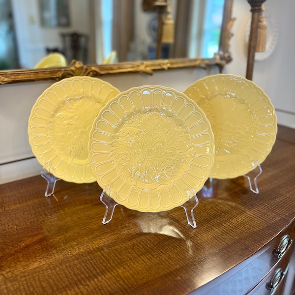 The Haldon Group 1988 Yellow Grape Leaf Dinner Plates