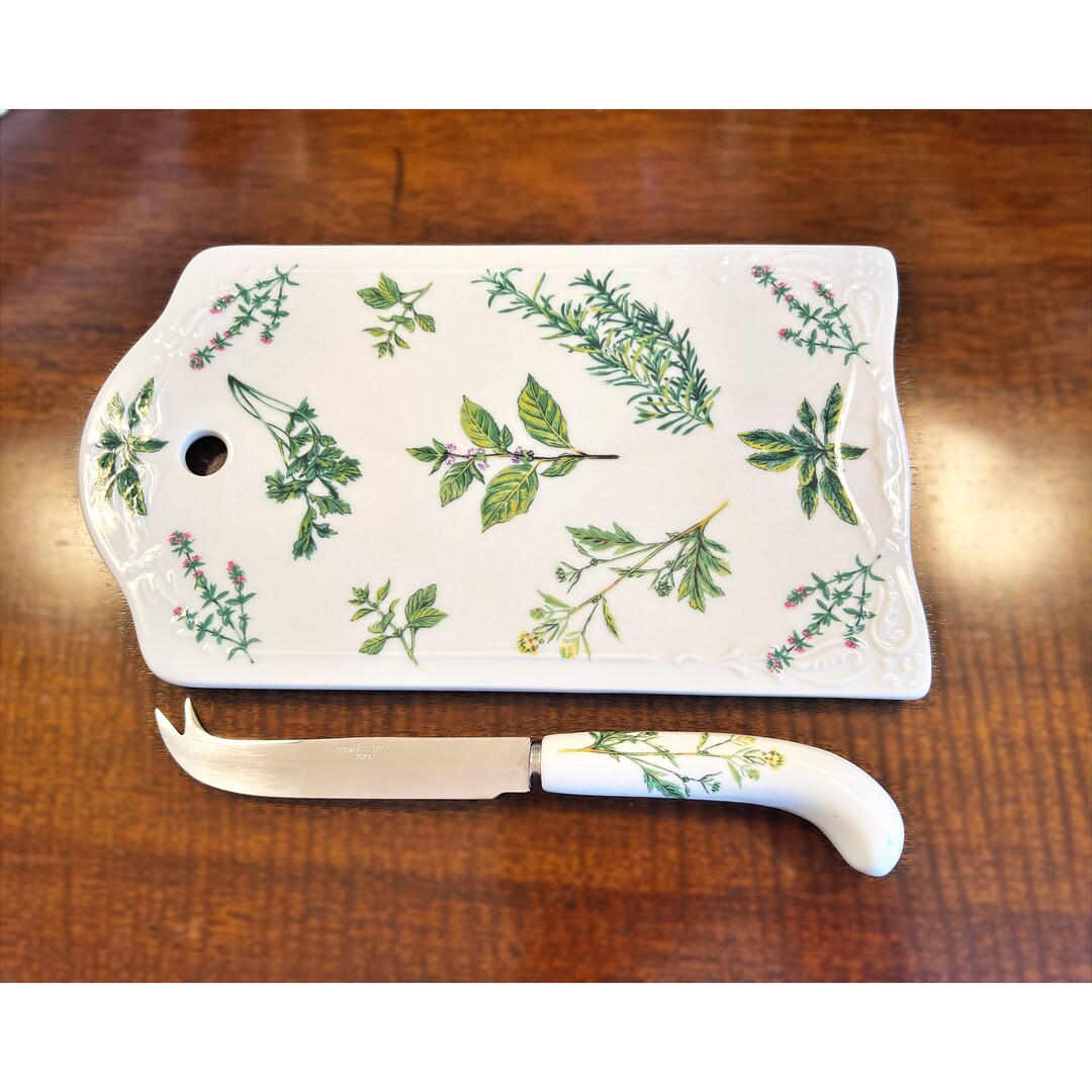 Andrea by Sadek Cheese Plate & Knife Set Etsy