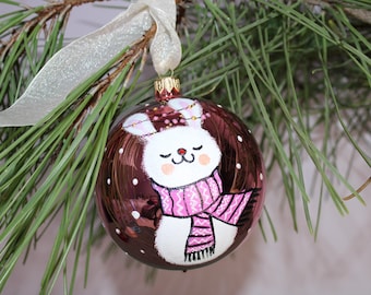 廃盤商品 ブルーミングペイントチューブガラスクリスマスオーナメント