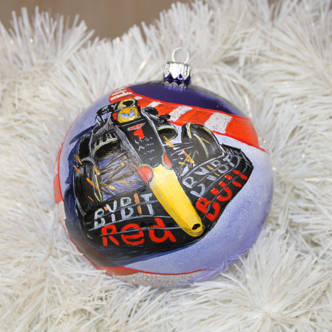 Personalized Race Car Shaped Ornament, Racing Lover Gift