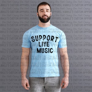 Apoye el diseño digital de música en vivo, diseño digital, diseño de indumentaria, sublimación, DTF