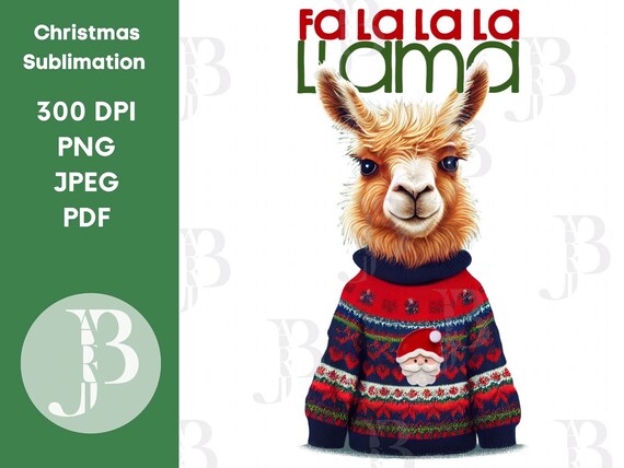 Falalala llama sweater sales
