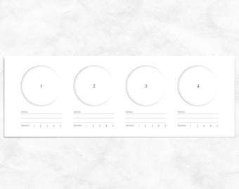 Printable Tasting Papers, Wine, Cheese, Beer, Whiskey, Cocktail (A4/Letter)