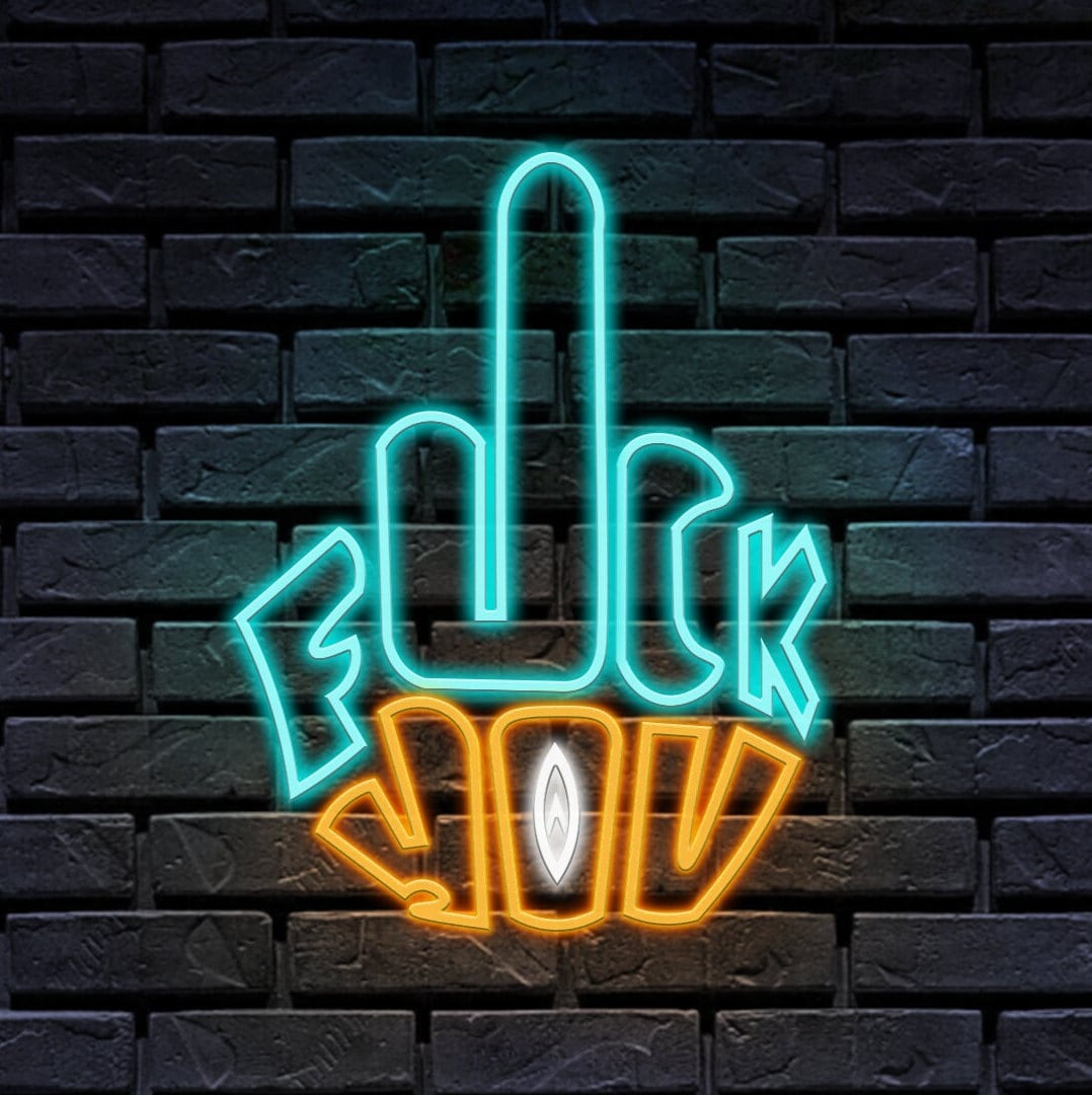 Middle Finger Neon Signneon Sign Bedroom F Neon Artneon - Etsy UK