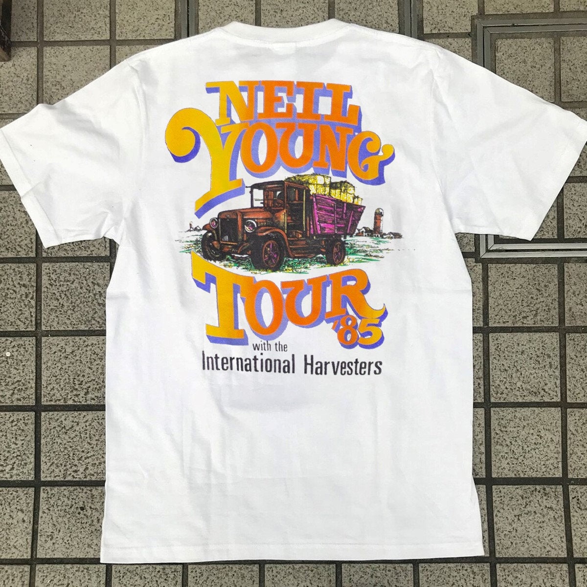 Neil Young And The International Harvesters 1985 Tour TShirt