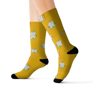 Yellow Dentist Crew Socks, dental school crew sock gift, dental hygiene school sock gift, dental assistant school gift