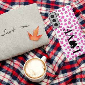 LOVE Dentistry Dancing Teeth Pink Tough Samsung Phone Case, Dentist Samsung case, dental hygienist phone case, dental assistant phone case