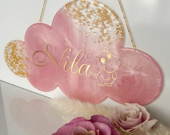 Name tag | Door sign | Baby cloud | Decoration for the children's room | Personalized Gift | Individually