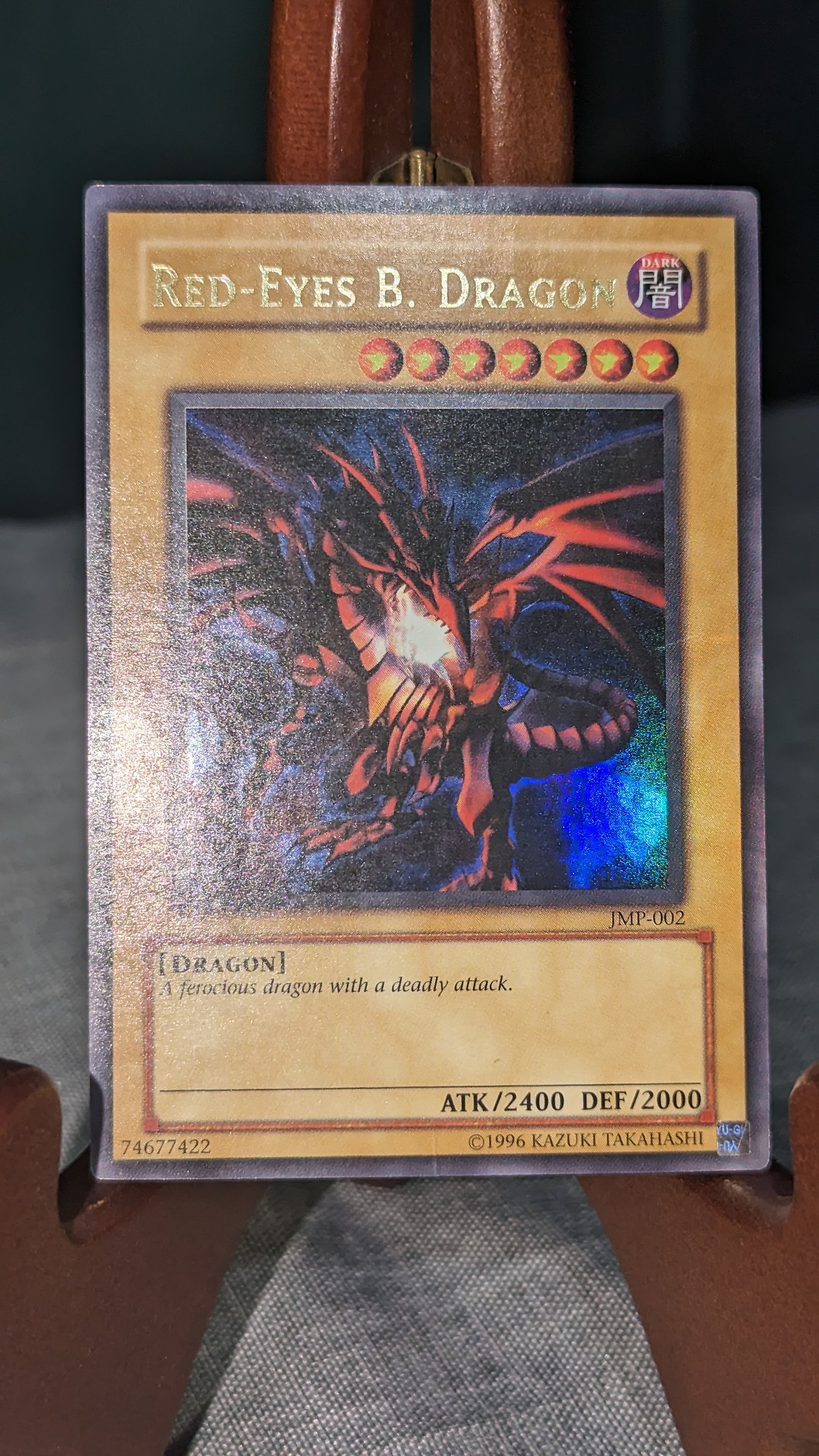 Redeyes B. Dragon JMP002 Authentic Vintage Yugioh Card Konami Etsy
