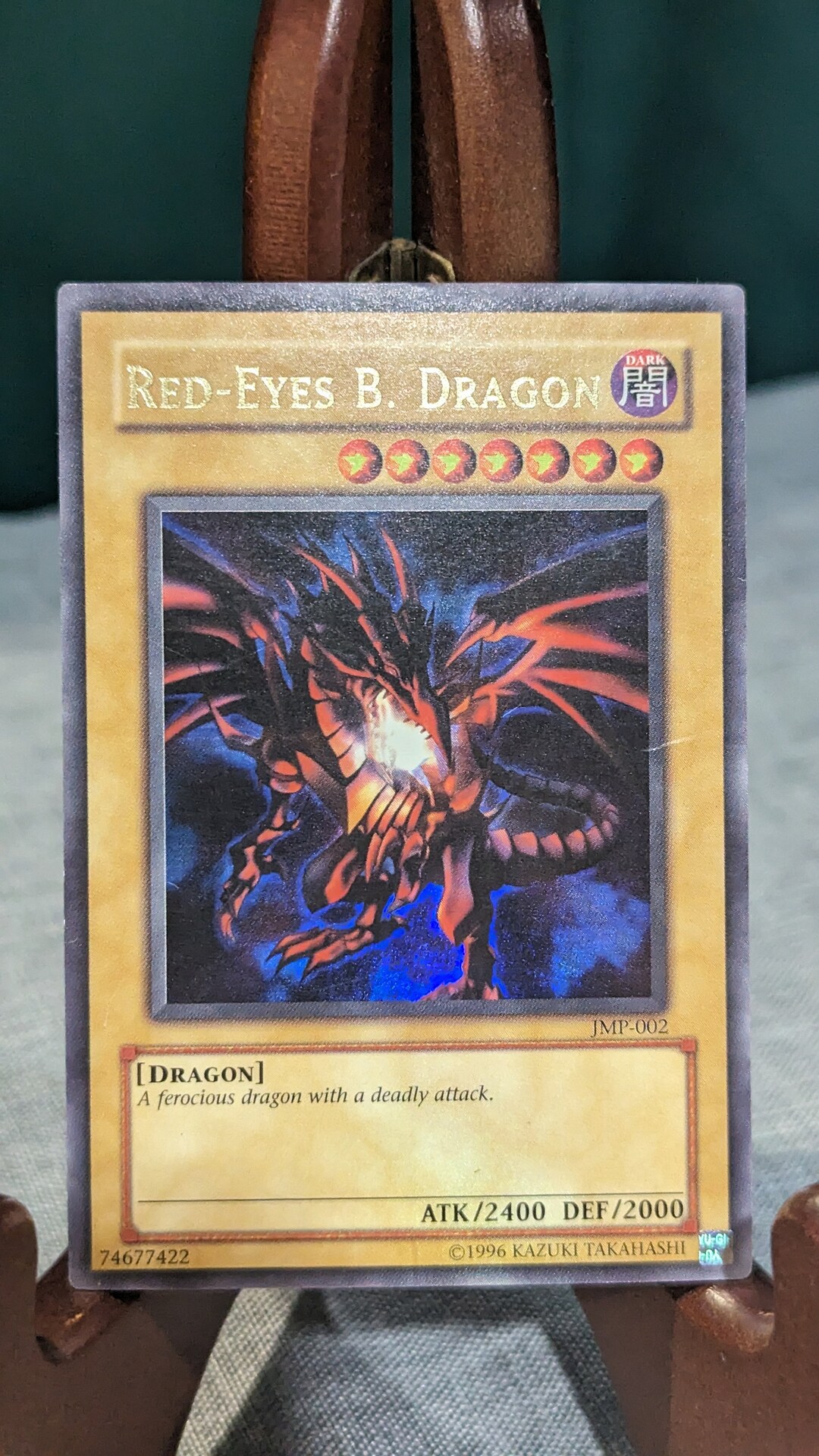 Redeyes B. Dragon JMP002 Authentic Vintage Yugioh Card Konami Etsy