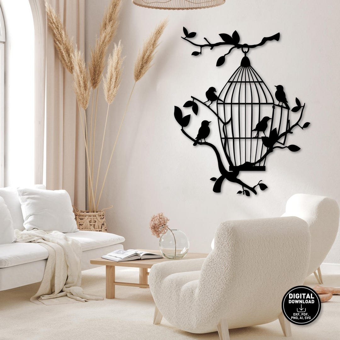 Bird Cage Metal Wall Art and Decor, Home Decoration, New Home ...