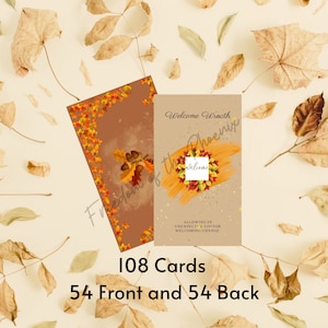 Jahreszeit der verzauberten Veränderung Herbst Herbst Gemütlich Orakel Karte Spirituelle Kartomantie Wahrsagungswerkzeug Tarot Readings Deck