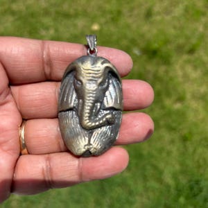 Ganesh Pendant – Brass Hindu Necklace of Wisdom & Protection | Spiritual Talisman Jewelry