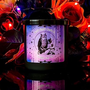 Twilight Time Chai Honey Tonka Candle | Handmade Vintage Halloween Fall Decor | Cozy Scented Candle