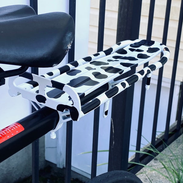 Custom hand painted bike seat post mount carrier rare  rack