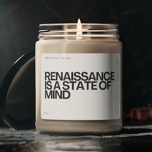 Renaissance Konzert Lustige Kerze, ist ein Zustand des Geistes, lustiges Geschenk Fan Merch, Renaissance World Tour Tickets, minimalistisches Dekor, Popkultur
