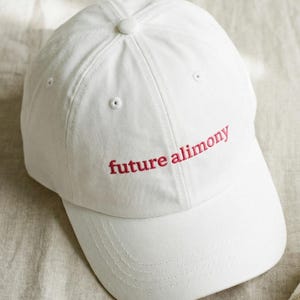 Future Alimony, Embroidered Bride Dad Cap, Bachelorette Party Gift