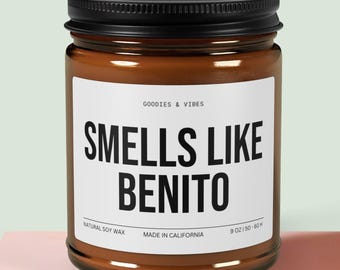 Smells Like Benito-sojakaars, grappig cadeau voor fan tijdens de rust Show