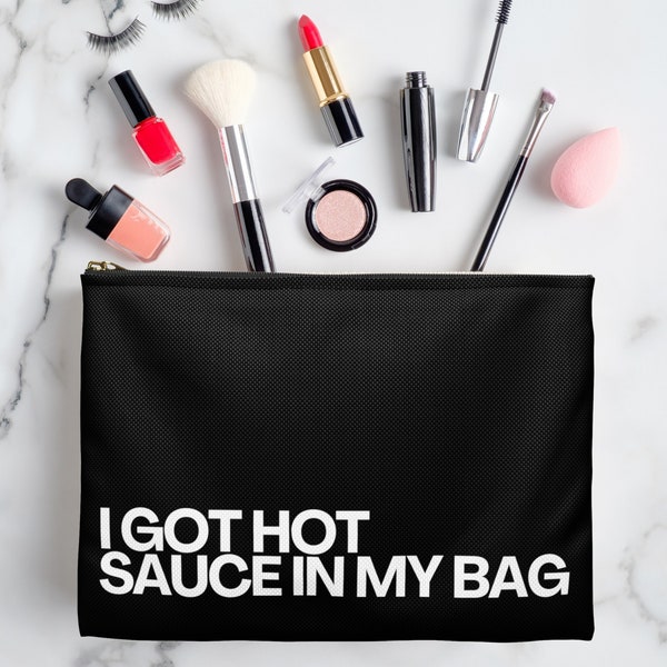 Renaissance concert Pouch Bag, Hot sauce Funny Travel Makeup bag Gift Renaissance World Tour, fan merch concert tickets, pop culture tiktok