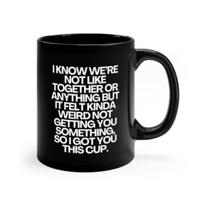 Regalo de citas en línea, regalo incómodo, me gusta tu tarjeta, tarjeta deslizada hacia la derecha, tarjeta de citas regalo de San Valentín, taza divertida para él, situación de regalo de yesca