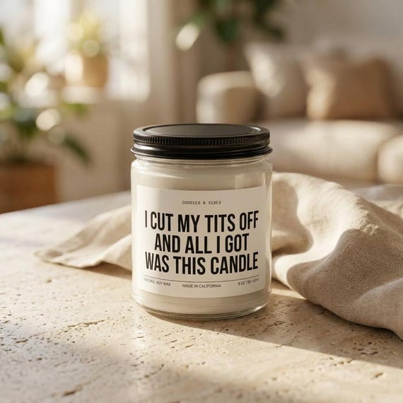 Top Surgery Recovery Candle, Trans Affirmation Gift, Soy Wax Candle
