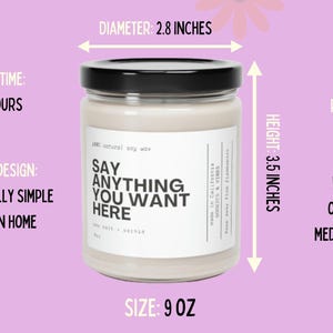 Funny Hingeversary Soy Candle, Online Dating Gift image 7