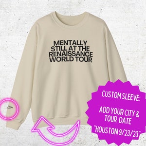 Mental still at Renaissance Crewneck Sweatshirt, lustiger Renaissance World Tour Konzertfan Merch, Viral Tiktok Meme Geschenk, Popkultur Geschenk