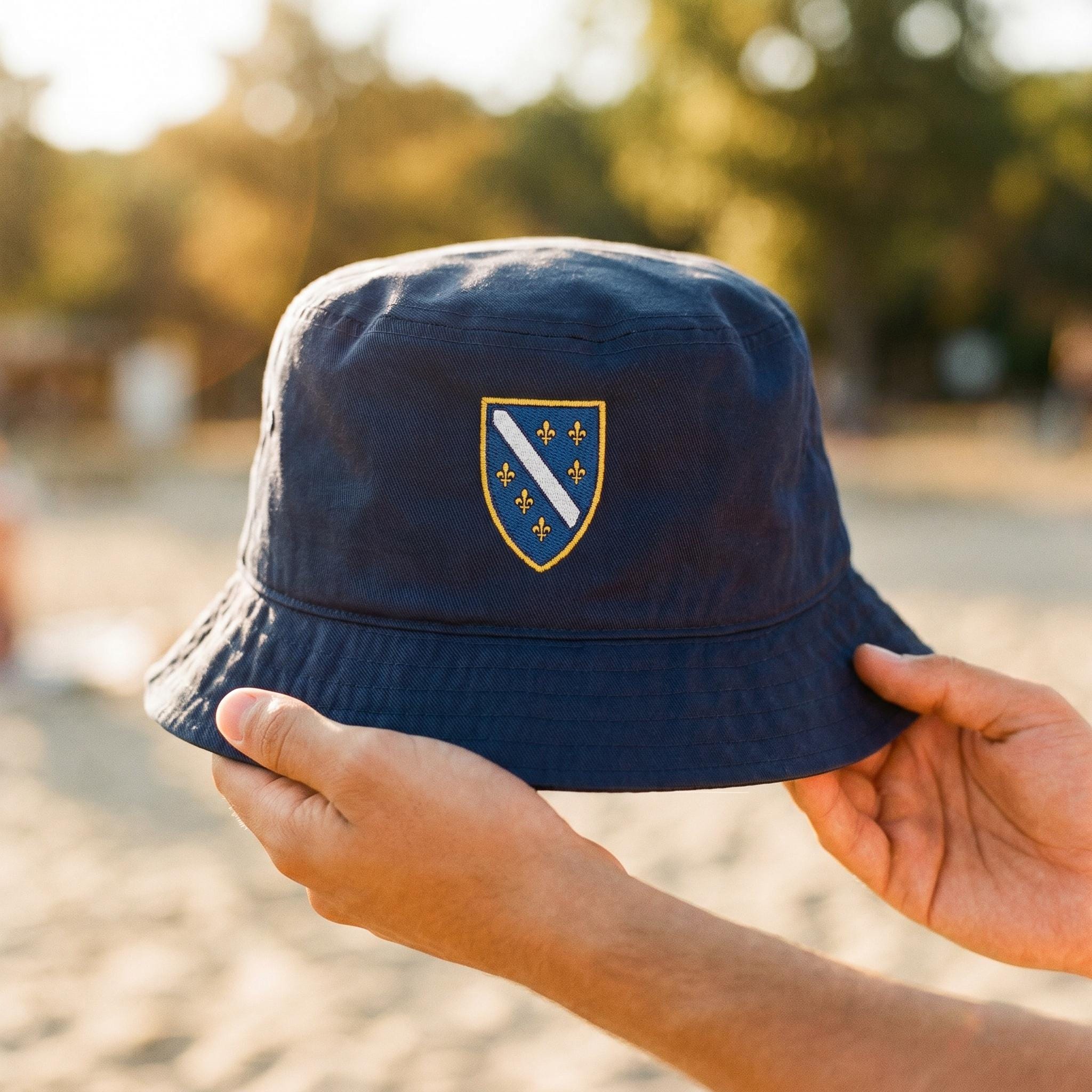 Bosnia Zmajevi Embroidered Cotton Bucket Hat, Soccer Fan Gift - Etsy