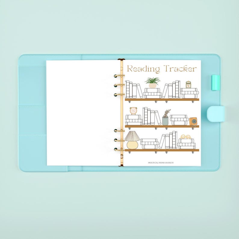 Cozy Reading Log: Printable Book List Tracker for Happy Planner (8.5x11 ...