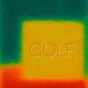 Abstract Golf Shirt – Modern Art Style Tee with Spring Tournament Colors