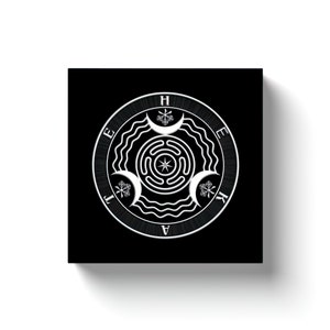 Hekate Seal (3D Emboss Look), Hecate Seal, Hecate Wheel, Hecate, Hekate, Hecate Art, Hecate Statue, Hecate Altar, Greek Mythology Wall Art