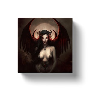 Lilith: Queen of the Night - lilith art, lilith art print, lilith statue, lilith altar, succubus art, occult art, mesopotamia, burney relief