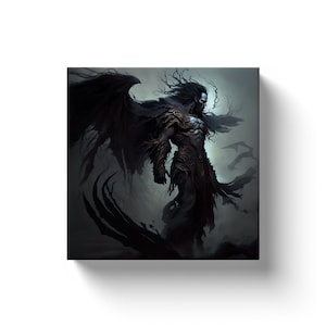 Moros: Greek God of Doom, grim reaper, memento mori, momento mori, vanitas, undead, skeleton art, skeleton poster, skeleton print, moros art