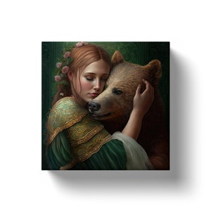 Artio: Celtic Bear Goddess | artio art, artio art print, artio statue, artio altar, celtic goddess celtic mythology, kid room decor wall art