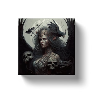 Morrigan: morrigan art, Morrigan wall art, morrigan print, morrigan goddess, morgan le fay, morrigan altar, irish mythology, pagan decor