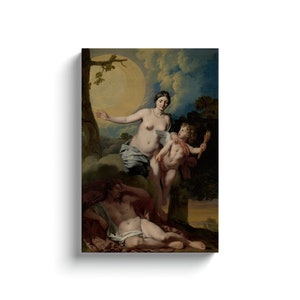 Selene And Endymion, Gerard De Lairesse, Moon Goddess, Selenite, Moonstone, Triple Goddess, Triple Moon Goddess, Greek Mythology Decor