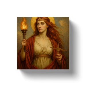 Brigid: The Flamebearer of Imbolc — goddess brigid, brigid art print, brigid cross, brigit, brig, brigid statue, saint brigid, st brigid