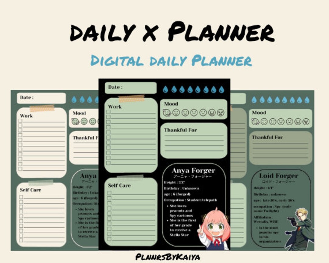 Spy X Family 2024 CALENDAR AND PLANNER Printable Pdf 18 Pages Anime  Calendar, Kawaii Calendar, Anime Planner, Otaku Gift, Anya Design 
