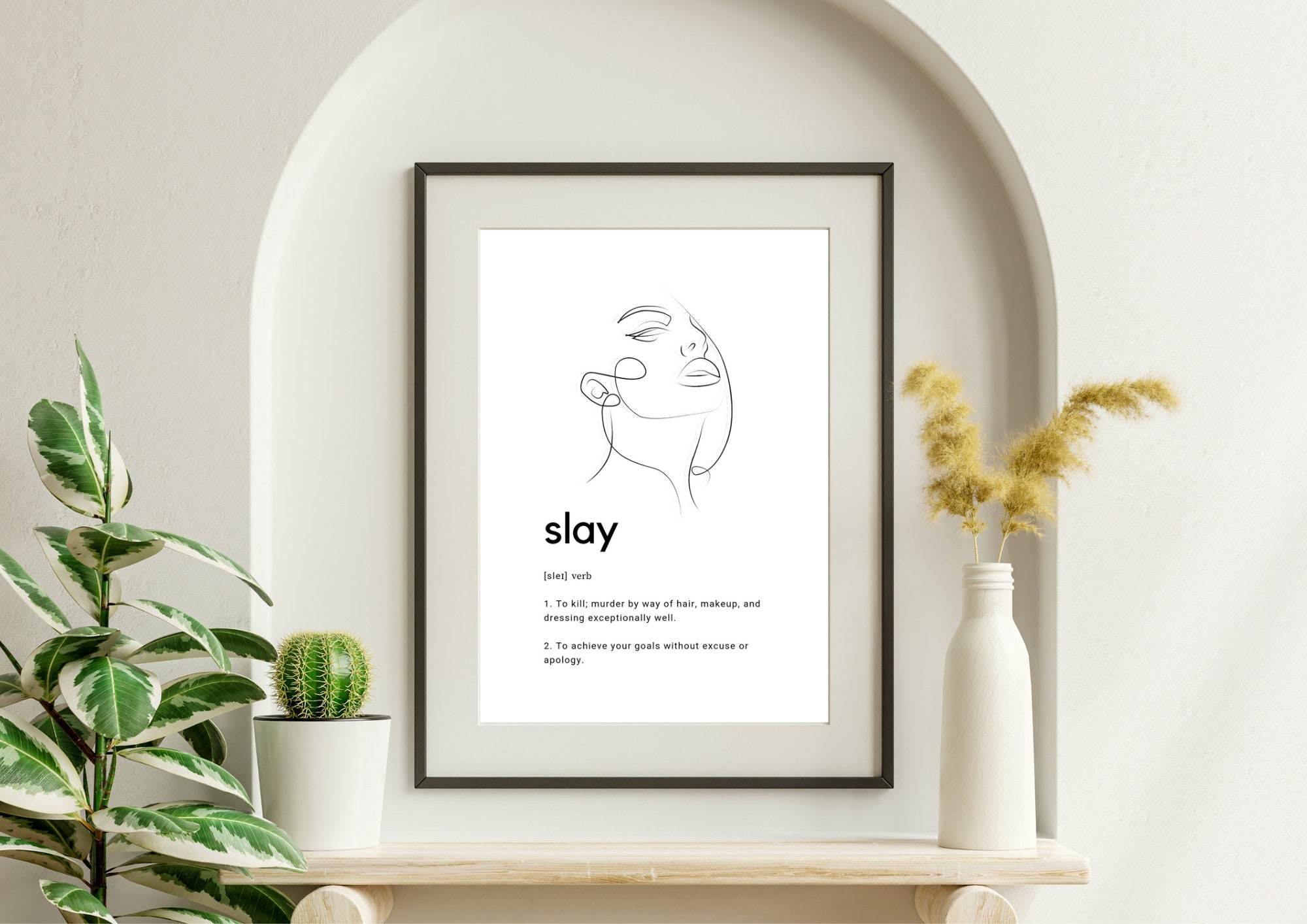 Slay Definition Quote Print Feminist Wall Art Funny -  Finland