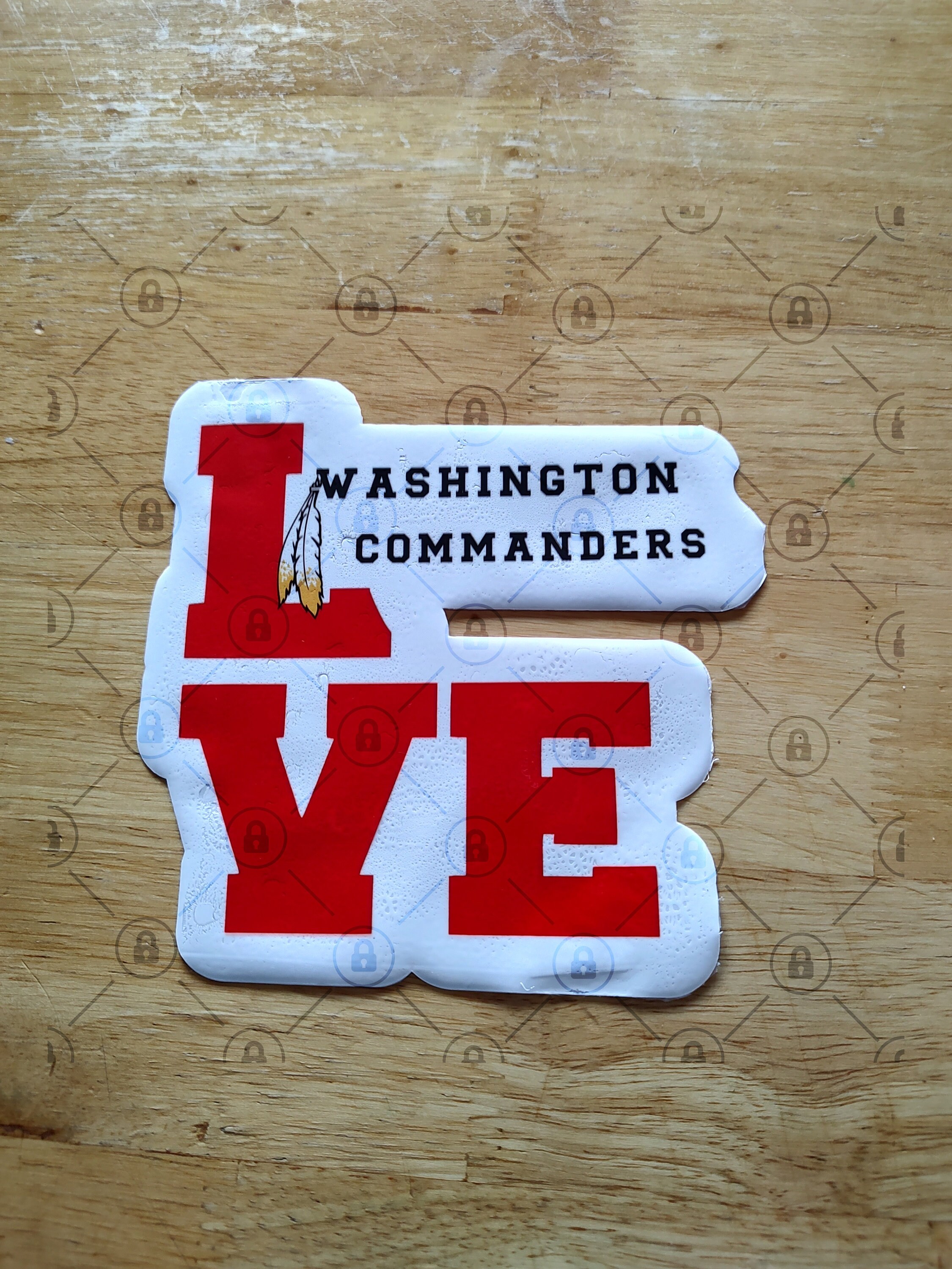 Washington Commanders Decals Made to Order Etsy